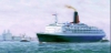 QE2 in River Mersey