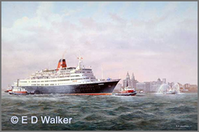 Cunard Liner Caronia (ex Vistafjord) in the Mersey